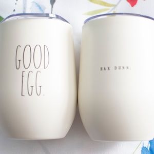 Rae Dunn Stainless Steel wine tumblers